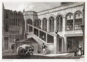 Crosby Collection: Exterior of Crosby Hall, Bishopsgate. Date: 1830