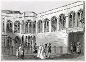 Crosby Collection: Exterior of Crosby Hall, Bishopsgate. Date: 1846