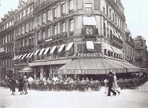 The exterior of Fouquet's cafe and bar, Paris, 1920s