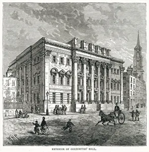 Images Dated 8th April 2021: Exterior of Goldsmiths Hall in the City of London