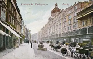 The exterior of Harrods department store