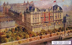 The exterior of the Hotel Cecil, London