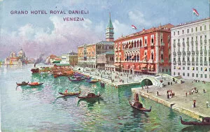 Images Dated 13th June 2019: The exterior of the Hotel Royal Danieli, Venice, 1920s