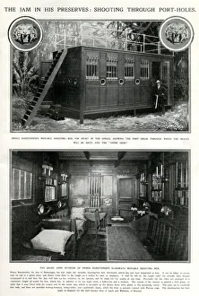 Images Dated 20th August 2020: Exterior and interior of Prince Ranjitsinhjis portable shooting-box