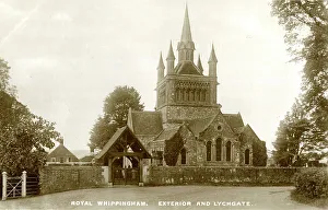 Whippingham Prints: Exterior and Lychgate, St Mildred's Church, Whippingham