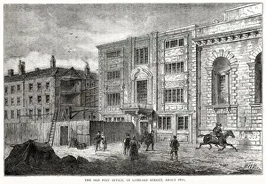 Exterior of the Old Post Office, Lombard Street, London. Date: circa 1800