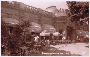Gourmet Prints: The exterior of the Pavillon Dauphine, Paris, 1920s