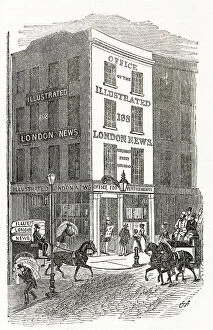 Printers Collection: Exterior of the publishing office of The Illustrated London News