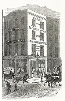 Publishing Prints: Exterior of the publishing office of The Illustrated London News