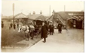 Hansom Prints: Exterior of the Railway pavilion at Tottenham