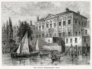 Fishmongers Prints: Exterior of the Second Fishmonger's Hall