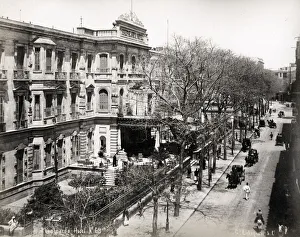 Dwelling Prints: Exterior of Shepheards Hotel Cairo, Egypt
