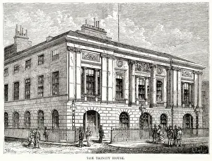1666 Prints: Exterior of Trinity House in Tower Hill