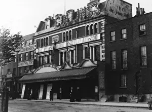 Halls Prints: Exterior view of Collins Music Hall, Islington, London