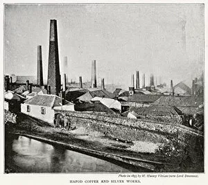Images Dated 25th June 2021: Exterior view of the Hafod Copper and Silver Works and Copper Mill