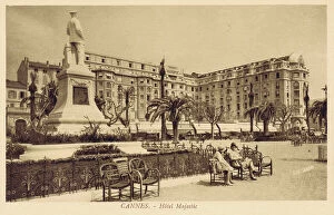 Majestic Collection: Exterior view of the Hotel Majestic in Cannes, 1920s