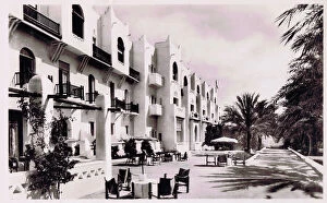 Sahara Collection: An exterior view of Hotel Transatlantique in Biskra