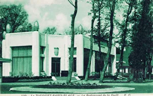 Touquet Prints: An external view of Le Restaurant de la Foret at Le Touquet