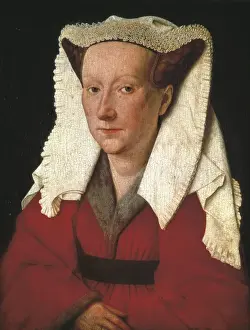Eyck Prints: EYCK, Jan van (1390-1441). Portrait of Margareta