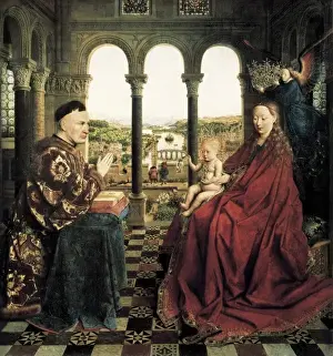 Madonna Prints: EYCK, Jan van (1390-1441). The Rolin Madonna
