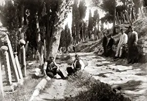 Eyup Prints: Eyup Cemetery, Constantinople, (Istanbul) Turkey, circa 1890