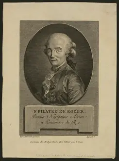 Rozier Prints: F. Pilatre de Rozier. Premier navigateur aerien et pensionai
