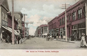 Images Dated 25th July 2017: F Street, Eureka, Humboldt County, California, USA