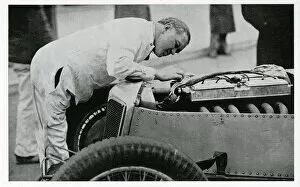 Mechanics Collection: F W Freddie Dixon, racing car mechanic