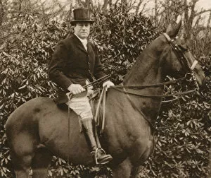 F. W Rickett on horseback