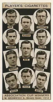 Soccer Prints: FA Cup finalists - West Bromwich Albion, 1912, drawn game