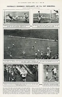 F.A. Cup Semi-Final - Huddersfield vs. Notts County at Turf Moor, Burnley. Huddersfield won 3-1. Date: 1922