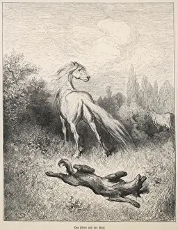 Opportunity Prints: Fable / Horse and Wolf