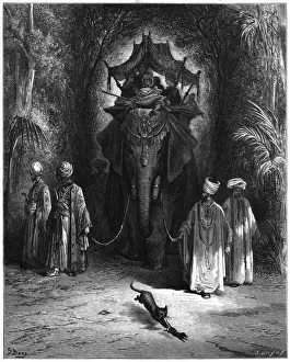Sultans Prints: Fable / Rat and Elephant