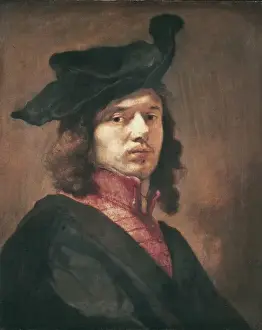 Alte Prints: FABRITIUS, Carel (1622-1654). Self-portrait