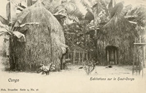 Settler Collection: Fabulous traditional Houses - Upper Congo, Africa