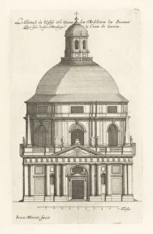 Blueprint Prints: Facade of the Chapelle Notre-Dame-des-Ardilliers, Saumur