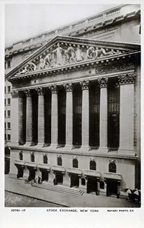 Images Dated 29th September 2020: The facade of The New York Stock Exchange, NYC, USA