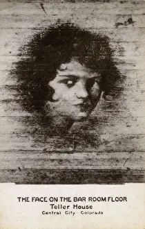 Floor Prints: Face on the Barroom Floor, Teller House Bar, Colorado, USA