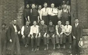 Factory workers at the Ford Motor Plant, Detroit