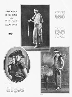 Heather Collection: The fair Danseuse showing three London fashion outfits