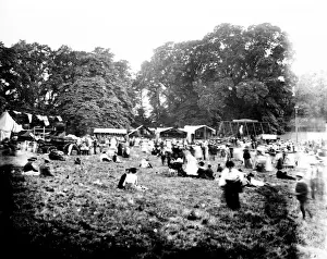 Fair or fete on Cheam Common, Cheam, Surrey
