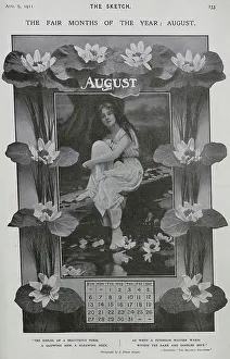 Months Prints: The fair months of the year: August