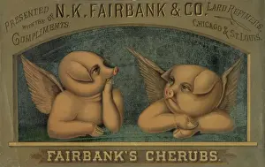 Compliments Prints: Fairbanks cherubs--Presented with the compliments of N. K. F