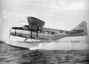 Husky Prints: Fairchild F-11 Husky (side view) running on step