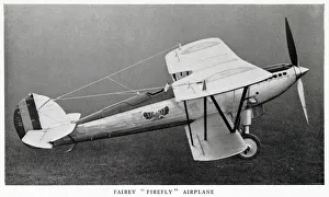 Images Dated 6th March 2020: Fairey Firefly aeroplane in flight