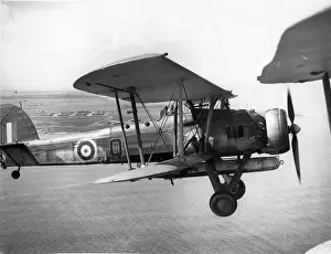 Fairey Prints: Fairey Swordfish I L2781 in flight armed with a torpedo