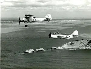 Gannet Prints: Fairey Swordfish III, NF389, front, and Fairey Gannet AS?