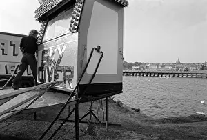 Northumberland Prints: Fairground Berwick-on-Tweed