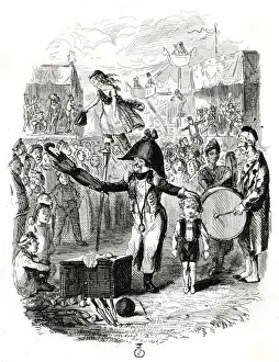 Struggles Prints: Fairground scene - Christophers First Appearance in public