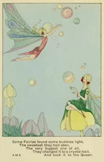 Delicate Gallery: Fairies creating a crystal ball